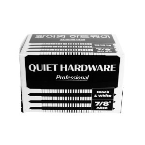 Quiet Hardware Black 7/8&quot; allen