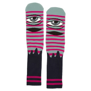Sect Eye Stripe Sock (Sage/Black)