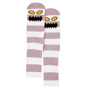 Monster Big Stripe Sock (Mauve)