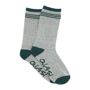 Note Sock (Grey &amp; Forest)