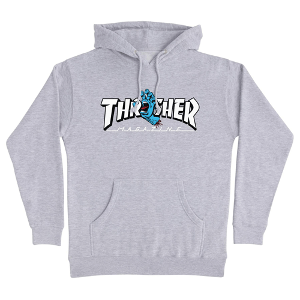 Thrasher Screaming Logo Hoodie (Heather Grey)